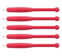 Xiaoyu 5PCS Disposable Manual Microblading Pen Eyebrows Tattoo Pen Blade for Semi-permanent Makeup, F9 Needles, Rose