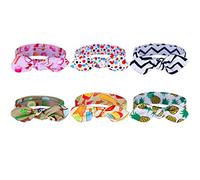 Xiaoyu 6PCS Baby Hairband Girl Elastic Hair Accessories Headbands, Solid Bunny Ears, Style2