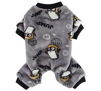 XIAOYU Cute Penguin Pattern Dog Pajamas Pet Clothes Doggie Halloween Christmas Costumes Puppy Cat Jumpsuits, S