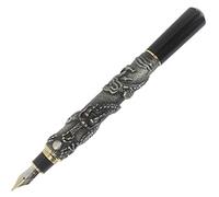 Xiaoyu Jinhao Chinese Dragon Fountain Pen - Ancient Silver