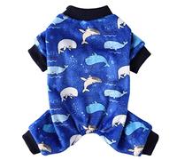 XIAOYU Whale Pet Clothes for Dog Cat Pajamas Halloween Cosplay Chirstmas Jumpsuit(M)