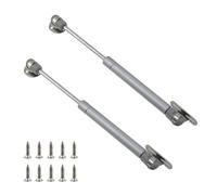 Xiaoyztan 2 PCS Soft Close Cabinet Hinges,80N Supports Hinges for Lid Stay Kitchen Cabinet Silver Gas Shocks Lift Support,Soft Open Doors Lift Gas Struts