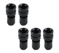 Xiaoyztan 5 Pcs Alloy Steel Impact Adatper Socket Wrench Adapter Drill Chuck for Electric Wrench (1/2 Square to 1/4 Hex)