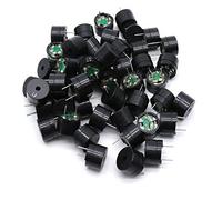 Xiaoyztan 50 Pcs 160Ohm Passive Electronic Buzzers 3-5V DC 2-Terminal Mini Loudspeakers for Small Household Applicances
