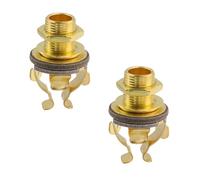 Xiaoyztan Full-contact Output Jack for Guitar/Bass,Input Jack Replacement for Electric Guitar,Gold,Pack of 2