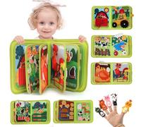 XIAPIA 20 in 1 Busy Book for 1 2 3 year old, Montessori Preschool Busy Book Board Toy Travel Toys for Toddlers on Plane, Baby Quiet Sensory Book Toys for 1 2 Year Old Girls Boys Birthday NewBorn Gifts