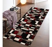 Xiaputcr Runner Rugs For Hallway Kitchen Runner Mat Non Slip Rubber Backed Washable Door Mat Modern Long Geometric Runner Rug Carpet Indoor Washable Rug Customizable Hallway Carpet 100 x 240 cm