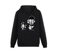 XIASHUN Dennis The Menace Retro Comic Book UK Gnasher Cool 50S 60S 70S 80S 90S Hoody Unisex Ptinted Hoodies Long Sleeve Men's Hooded with Pocket Black L