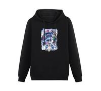 XIASHUN Fate Grand Order Anime Hoody Unisex Ptinted Hoodies Long Sleeve Men's Hooded with Pocket Black XXXL