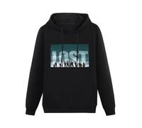 XIASHUN Lost Tv Shows Television Series Hoody Unisex Ptinted Hoodies Long Sleeve Men's Hooded with Pocket Black L