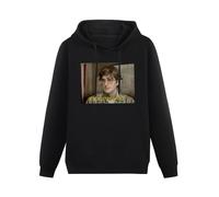 XIASHUN Time to Leave Louis Theroux Hoody Unisex Ptinted Hoodies Long Sleeve Men's Hooded with Pocket Black M