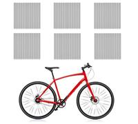 XIATIAN 72 Pcs Bike Spoke Reflector, Bike Wheel Spoke Reflectors, Bike Reflective Spoke for Night Riding 360° Visibility Tube Warning Strip Fits for All Standard Spoke Wheels (Silver)