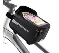 XIATIAN Bike Bag, Waterproof Bike Frame Bag, Bicycle Phone Bags with Reflective Strip, Sun Visor, TPU Screen, Top Tube Bags for Cycling for Phones up to 6.5"