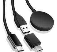 Xiatiaosann 2 in 1 Charger Dock for Samsung for Galaxy Watch 4/4 Classic, Watch 3/Active 2/1, Charging Stand Base Cable with USB Type C Plug for Phone, 3.3FT/100cm