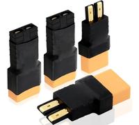Xiatiaosann 2 Pairs XT90 to for Traxxas Adapter XT90 Male Female to for Traxxas Plug RC Battery Charger Adapter For Remote Control Car RC LiPo Battery RC cars RC aircraft