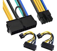 Xiatiaosann 24 Pin to 10 Pin ATX PSU Power Supply Cable, 24 Pin Female to 10 Pin Male ATX Power Adapter Connector for Lenovo IBM Motherboard, 2 PCS, 13cm 5-inch