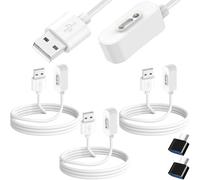 Xiatiaosann 3 Pcs Charger Cable for Xplora X5/X4 USB Plug Magnetic Smartwatch Replacement Charging Cable Dock, for Xplora X5/X5 Play/X4, Smartwatch Fast Charging(100cm)