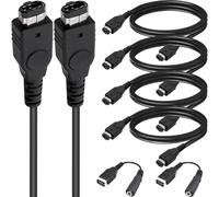 Xiatiaosann 4 Pcs for GBA SP Link Cable 2 Player Game Link Adapter Accessories, for GBA SP Headphone Conversion Cable, for Nintendo GBA Gameboy Advance and SP(1.2m)