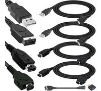 Xiatiaosann 4 Pcs for GBA SP USB Charger Cable, for GBA Link Connect Cord, for NDS Power Charging, for Nintendo DS Console(NDS), for Gameboy Advance SP(1.2m)