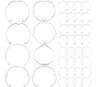 Xiatiaosann 40pcs GU10 Retaining Spring Clip Ring 50mm MR16 Spotlight Downlights Clips Bulb Holder Ring, for Most LED Spots Ceiling Lights Socket LED Halogen Bulbs Fittings