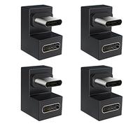Xiatiaosann 4Pack USB C Type-C U Shape Extension Adapter, Male to Female Adapter with 10Gbps PD 100W USB C Adapter for Mobile Phone, Laptop, PC, Nintendo Switch