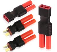 Xiatiaosann 4pcs HXT 4 mm to for Deans T Plug Male Female Connector Adapter for Deans T Plug Male Female to HXT 4 mm Connector for Redcat RC Car Truck RC Lipo Battery