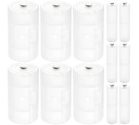 Xiatiaosann AA to D Battery Converter Case & AAA to AA Battery Adapter, AA to D Size Battery Adapter Holder Storage Box for Flashlight (6 Pack)