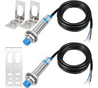Xiatiaosann Approach Sensor M12 4mm Detecting Distance Inductive Proximity Switch NPN NO Normally Open, 3D Printer LJ12A3-4-Z/BY Sensing DC 6-36V for MCU, 2 PCS
