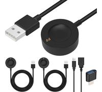 Xiatiaosann Charger for Fossil Gen 5/4, for Emporio Armani, for Skagen Falster 2, for Misfit Vapor 2, for Diesel Guard 2.5, for Michael Kors Runway, USB Charging Cable, Smartwatch Accessories, 2 Pcs