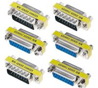 Xiatiaosann DB15 15 Pin Male to Male Adapter Changer Coupler Serial D-Sub 15 Pin Female to Female Gender Changer Converter Connectors for PC Gamepad Digital Machine Tools Audio Monitor