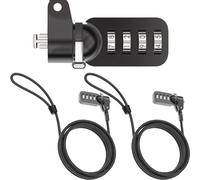 Xiatiaosann Laptop Security Lock Cable, 4 Digital Password Protection Computer Cable Security, Anti Theft Lock compatible for Dell Notebook (2 Pack)