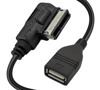 Xiatiaosann MDI/AMI USB Adapter Cable, for VW Media in to USB MMI to USB, for Volkswagen for Audi Media/Music Interface, Only for Connect USB Flash Drive Music