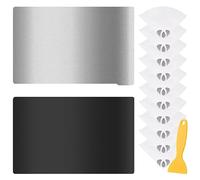 Xiatiaosann Resin 3D Printer Plateform, 3D Printer Build Surface Magnetic Flexible Steel Plate 196 X 126mm 3D Printer Bed Accessories for Elegoo Saturn with Cleaning Tool, Paint Filter