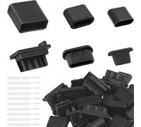 Xiatiaosann USB Cap Port Cover Silicone Anti Dust Protector, USB C for iPhone USB Type A Plug Cap for Female End Male End, for iPhone 14 13 12 11 Laptop Tablet Computer Chassis Speaker, 60 PCs