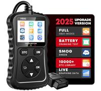 XIAUODO OBD2 Scanner Car Code Reader Support Voltage Test Plug and Play Fixd Car CAN Diagnostic Scan Tool Read and Clear Engine Error Codes for All OBDII Protocol Vehicles Since 1996（Black）