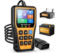 XIAUODO OBD2 Scanner Car Code Reader Support Voltage Test Plug and Play Fixd Car CAN Diagnostic Scan Tool Read and Clear Engine Error Codes for All OBDII Protocol Vehicles Since 1996（Yellow）
