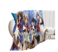 XIAYIMAO Is This A Zombie Anime Poster The Girl JK Fleece Blanket All Season Use Cozy Plush Lightweight Flannel Throw Blankets for Couch Sofa Bed 60"x80"