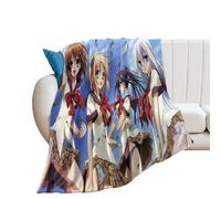XIAYIMAO Is This A Zombie Anime Poster The Girl JK Fleece Blankets for Bed Couch Sofa Thick And Warm Flannel Blanket Soft Fuzzy Plush for All Seasons 40"x50"
