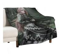 XIAYIMAO OVERLORD Japanese Anime Posters Combat The Maid CZ Delta Fleece Blankets Soft Fuzzy Plush Flannel Throw Blanket Lightweight 300GSM for All Seasons 50"x60"