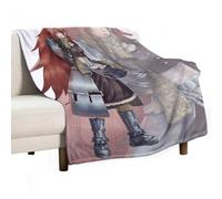 XIAYIMAO OVERLORD Japanese Anime Posters CZ Delta Flannel Blanket for Couch Sofa Fleece Throw Blankets 300GSM Bed Room Decor All Season Use 50"x60"