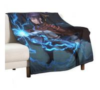 XIAYIMAO OVERLORD Japanese Anime Posters Lightning Master Fleece Throw Blanket for Bed Couch Sofa 300GSM Super Soft And Warm Flannel Blankets Home Decor 40"x50"