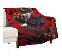 XIAYIMAO OVERLORD Japanese Anime Posters The Devil A Gentleman Blanket for Bed Couch Sofa Soft Lightweight Fleece Throw Blankets All Season Use Home Decor 60"x80"