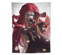 XIAYIMAO OVERLORD Japanese Anime Posters Woman in The Red Coat Wall Art Tapestry Scroll Tapestries Painting Picture Living Room Decor Home Bedroom 60"x80"