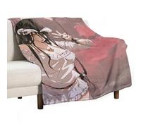 XIAYIMAO OVERLORD Poster Albedo Succubus White Demon Japanese Cartoon Fleece Throw Blanket for Bed Couch Sofa 300GSM Super Soft And Warm Flannel Blankets Home Decor 30"x40"