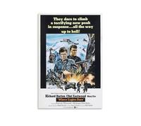 XIAYIMAO Where Eagles Dare Classic War Movie Poster (3) Wall Art Poster Prints Home Decor Picture Canvas Painting Posters 08x12inch(20x30cm)