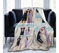 XIAYPRL Customised Blanket with Photo Small Warm Sofa Flannel Throw Blanket with Personalised Family Pictures, Bed Chair Sofa Decor Blanket with 6 Images Collage, 125x100cm