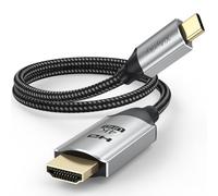 XiAyriky Short USB C to HDMI Cable 1.5FT, 4K UHD (NOT Mini HDMI)