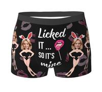 XIAYUEHUA Custom Boxers with Face Personalized Underwear for Men Boyfriend Husband Him (XX-Large)