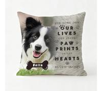 XIAYUEHUA Personalised Pet Memorial Throw Pillow with Photo, Custom Pet Memorial Gifts for Dogs Cats, Loss of Dog Sympathy Gift Dog Bereavement Remembrance Picture Pillow