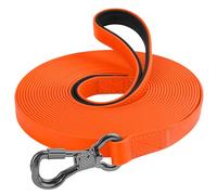 XiaZ Waterproof Dog Leash Long, Training Long Line Lead for Large Medium Small Dogs Outside Walking, Playing, Camping, or Yard (10FT, Orange)
